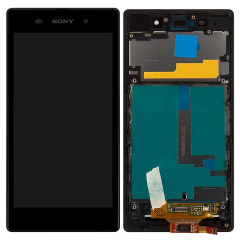 Дисплей для Sony C6902 L39h Xperia Z1, C6903 Xperia Z1, C6906 Xperia Z1, C6943 Xperia Z1, черный, с рамкой, Original PRC 