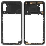 Середня частина корпусу для Samsung A750 Galaxy A7 (2018), чорна, з боковою кнопкою