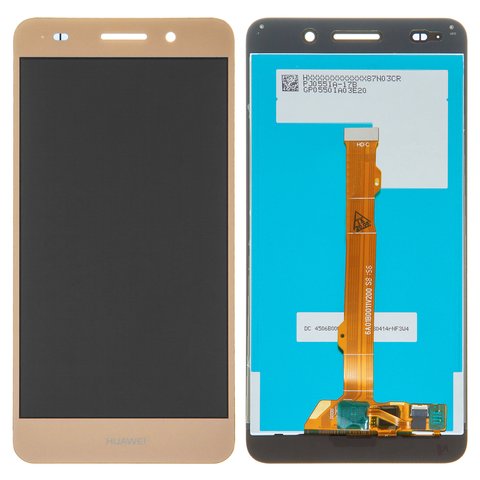 Дисплей для Huawei Y6 II, золотистый, класс B, без рамки, Сopy, CAM L21