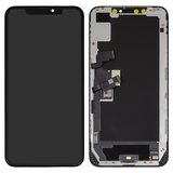 Дисплей для iPhone XS Max, чорний, з рамкою, High Copy, (OLED), OEM soft