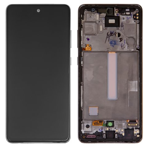Дисплей для Samsung A525 Galaxy A52, A526 Galaxy A52 5G, чорний, з рамкою, Original PRC 