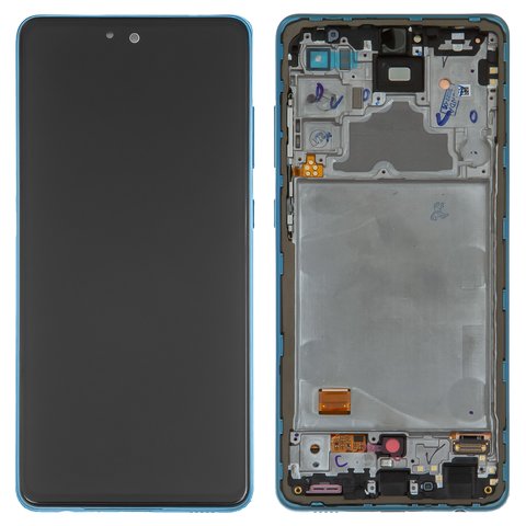 Дисплей для Samsung A725 Galaxy A72, A726 Galaxy A72 5G, синій, з рамкою, Original PRC , original glass