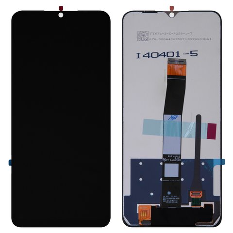 Дисплей для Xiaomi Poco C40, Redmi 10C, чорний, без рамки, Original PRC 