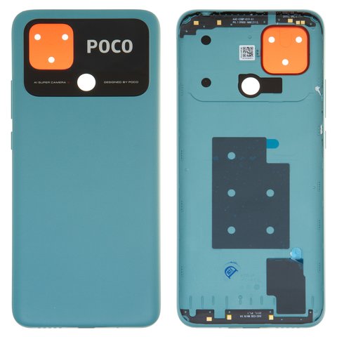 Задня панель корпуса для Xiaomi Poco C40, зелена, coral green