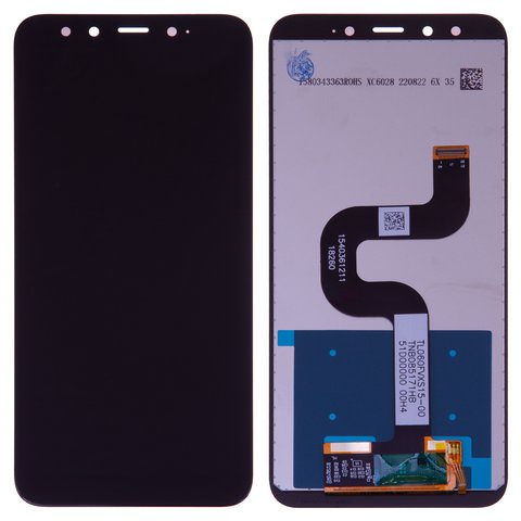 Дисплей для Xiaomi Mi 6X, Mi A2, чорний, без рамки, Сopy, TFT  M1804D2SG, M1804D2SI
