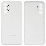 Задня панель корпуса для Samsung A135 Galaxy A13, біла, з боковою кнопкою