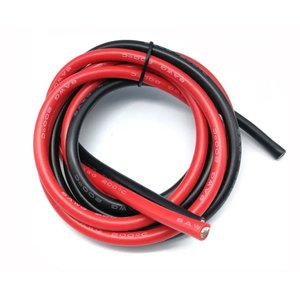 Провід в силіконовій ізоляції 8AWG, 8,3 мм², 1 м, червоний