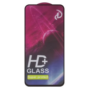Захисне скло All Spares для Samsung A546 Galaxy A54 5G, сумісне з чохлом, Full Glue, чорний, шар клею нанесений по всій поверхні