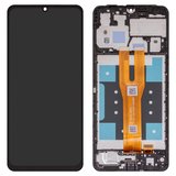 Дисплей для Samsung A065 Galaxy A06, черный, с рамкой, Original (PRC)