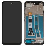 Дисплей для Motorola Moto G54, Moto G54 Power, черный, с рамкой, High Copy, universal