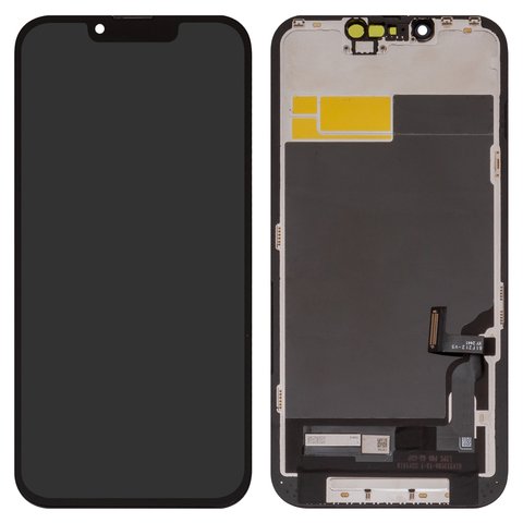 Дисплей для iPhone 13, чорний, з рамкою, Copy, TFT , ZY, LTPS FHD