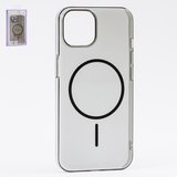 Чохол Fully-PC MagSafe для iPhone 14, чорний, прозорий, магнітний, пластик