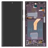 Дисплей для Samsung S908B Galaxy S22 Ultra 5G, фіолетовий, з рамкою, High Copy, (OLED)