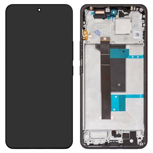 Дисплей для Xiaomi Redmi Note 15 Pro 4G, черный, с рамкой, Original PRC 
