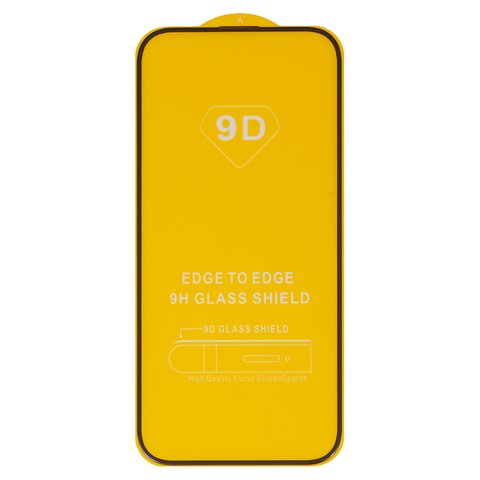 Защитное стекло для Apple iPhone 17 Pro Max, совместимо с чехлом, Full Glue, без упаковки , черный