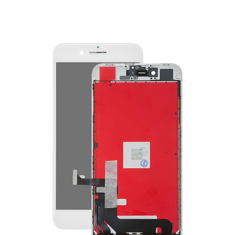 Pantalla LCD puede usarse con Apple iPhone 8 Plus, blanco, con