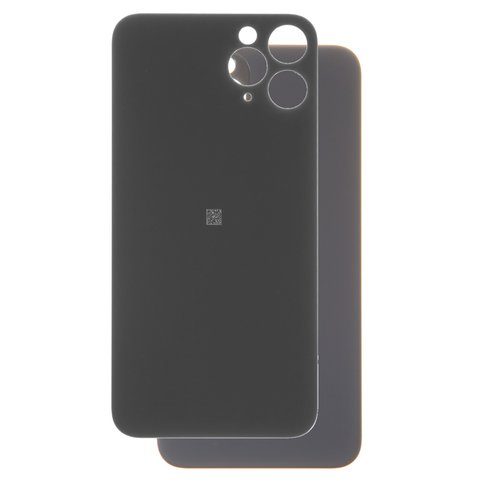 Housing Back Cover compatible with iPhone 11 Pro, gray, no need to remove the camera glass, big hole, matte space gray 