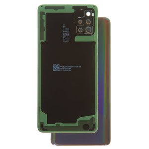 Panel trasero de carcasa puede usarse con Samsung A515F DS Galaxy A51, negra, con vidrio de cámara