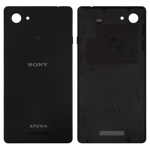 Housing Back Cover compatible with Sony D2202 Xperia E3, D2203 Xperia E3, D2206 Xperia E3, black 