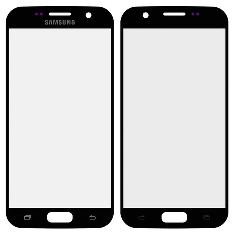 Housing Glass compatible with Samsung G930F Galaxy S7, Original PRC , 2.5D, black 