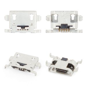 Charge Connector compatible with Cell Phones, 5 pin, type13, micro USB type B 