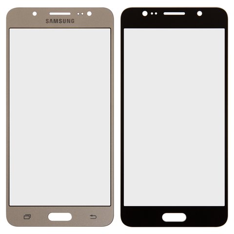 Housing Glass compatible with Samsung J510F Galaxy J5 2016 , J510FN Galaxy J5 2016 , J510G Galaxy J5 2016 , J510M Galaxy J5 2016 , J510Y Galaxy J5 2016 , golden 