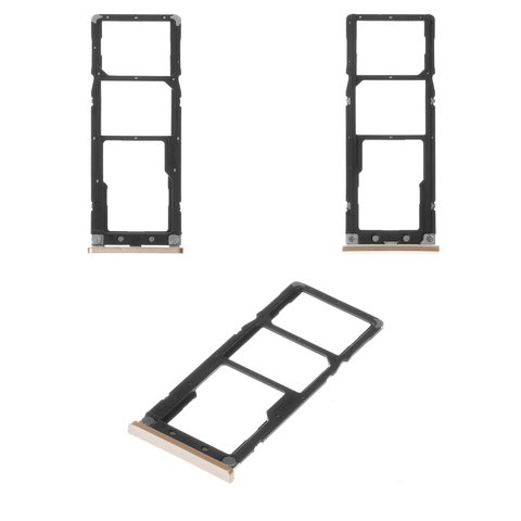 SIM Card Holder compatible with Xiaomi Redmi Note 5A, golden 