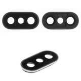 Camera Lens compatible with iPhone X, (black, with frames)