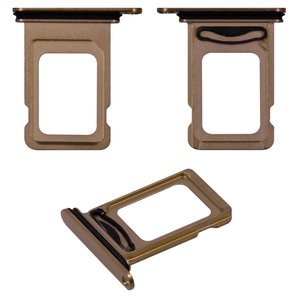 Sujetador de tarjeta SIM puede usarse con iPhone 11 Pro, dorado, double SIM, matte gold
