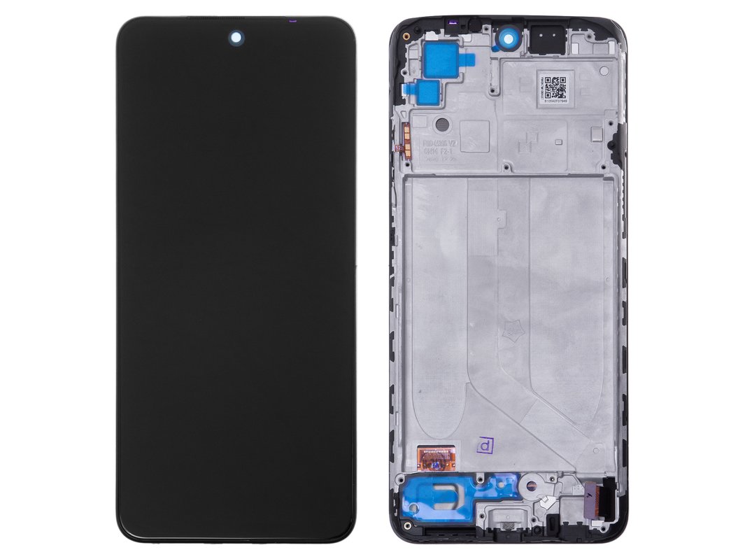 Дисплей для Xiaomi Redmi Note 10, Redmi Note 10S, черный, с рамкой, High  Copy, (OLED) - All Spares