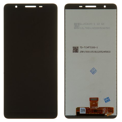 LCD compatible with Samsung A013 Galaxy A01 Core, M013 Galaxy M01 Core, black, Best copy, without frame, Copy 