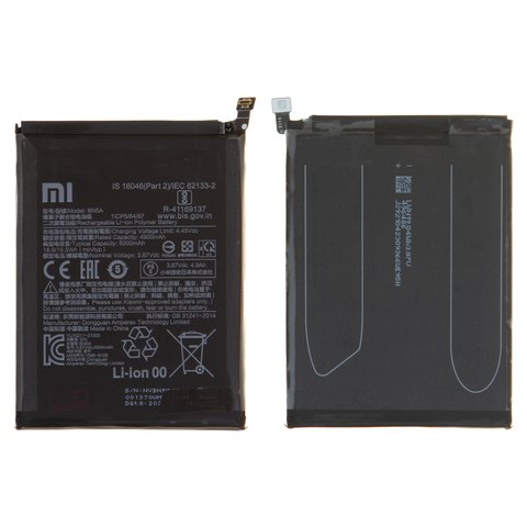 Batería BN5A puede usarse con Xiaomi Poco M3 Pro, Poco M3 Pro 5G, Redmi 10, Redmi 10 2022 , Redmi Note 10 5G, Li Polymer, 3.87 V, 5000 mAh, Original PRC 