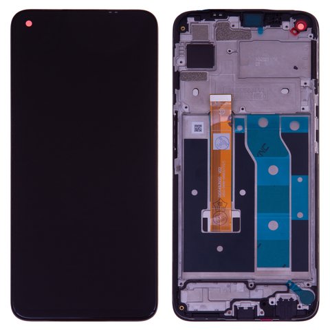 LCD compatible with Realme 6, black, with frame, High Copy, RMX2001  #1540396362