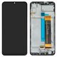 LCD compatible with Samsung M236B Galaxy M23, M336B Galaxy M33, (black, with frame, Original (PRC), PM6585JB3-1-91)