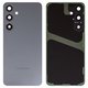 Housing Back Cover compatible with Samsung S926 Galaxy S24 Plus, (black, with camera lens, onyx black)