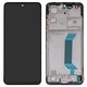 Pantalla LCD puede usarse con Xiaomi Poco X5 5G, Redmi Note 12 5G, negro, con marco, High Copy, (OLED), 22111317PG, 22111317PI, 22111317I, 22111317G