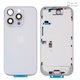 Carcasa puede usarse con iPhone 16 Pro, blanco, con botones laterales,  con sujetador de tarjeta SIM, Original (PRC), EU Version, white titanium