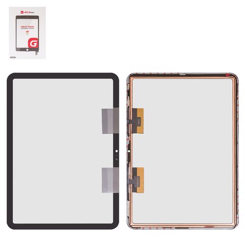 Touchscreen G+OCA PRO compatible with iPad 10 2022 , iPad 11 2025 , with OCA film, black 