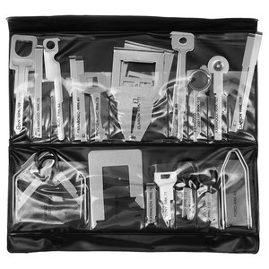 Aftermarket and OEM Head Unit Removal Tool Kit Stainless Steel, 38 pcs. 