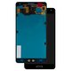 LCD compatible with Samsung A700 Galaxy A7, (dark blue, black, without frame, Original (PRC), original glass)