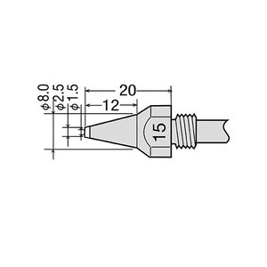 Наконечник для демонтажного пистолета GOOT TP 100N 15