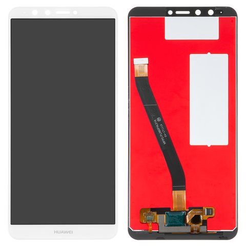 LCD compatible with Huawei Enjoy 8 Plus, Y9 2018 , white, without frame, Original PRC , FLA LX1 FLA LX3 
