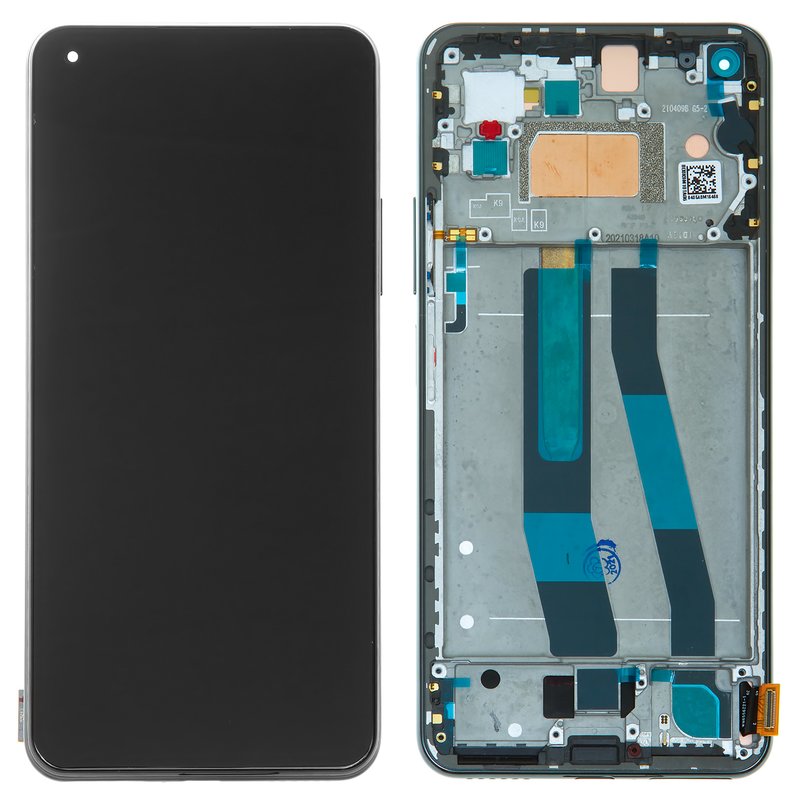 LCD compatible with Xiaomi Mi 11 Lite, Mi 11 Lite 5G, (black, with ...