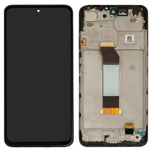 LCD compatible with Xiaomi Poco M3 Pro, Poco M3 Pro 5G, Redmi Note 10 5G, Redmi Note 10T 5G, black, with frame, High Copy 