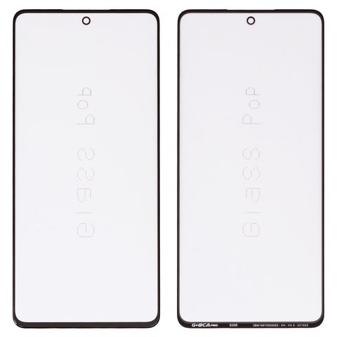 Housing Glass G+OCA PRO compatible with Samsung M546 Galaxy M54, with OCA film, black 