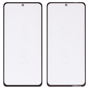 Housing Glass G+OCA PRO compatible with Xiaomi Mi 11i, Poco F3, Redmi K40, with OCA film, black 