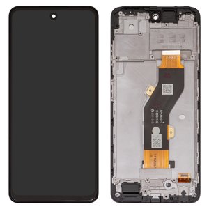 Дисплей для Infinix Hot 40i X6528B , черный, с рамкой, High Copy, FPC6615 1