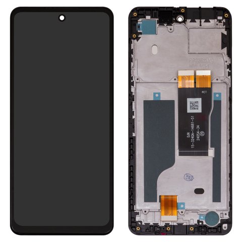 LCD compatible with ZTE Nubia Music Z2353 , black, with frame, High Copy, 15 3240A 14681 51 
