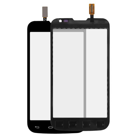 Cristal táctil puede usarse con LG D325 Optimus L70 Dual SIM, negro, 124*64mm 