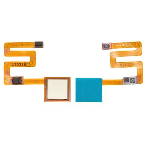 Cable flex puede usarse con Xiaomi Redmi Note 4, para escaner de huellas dactilares, dorado